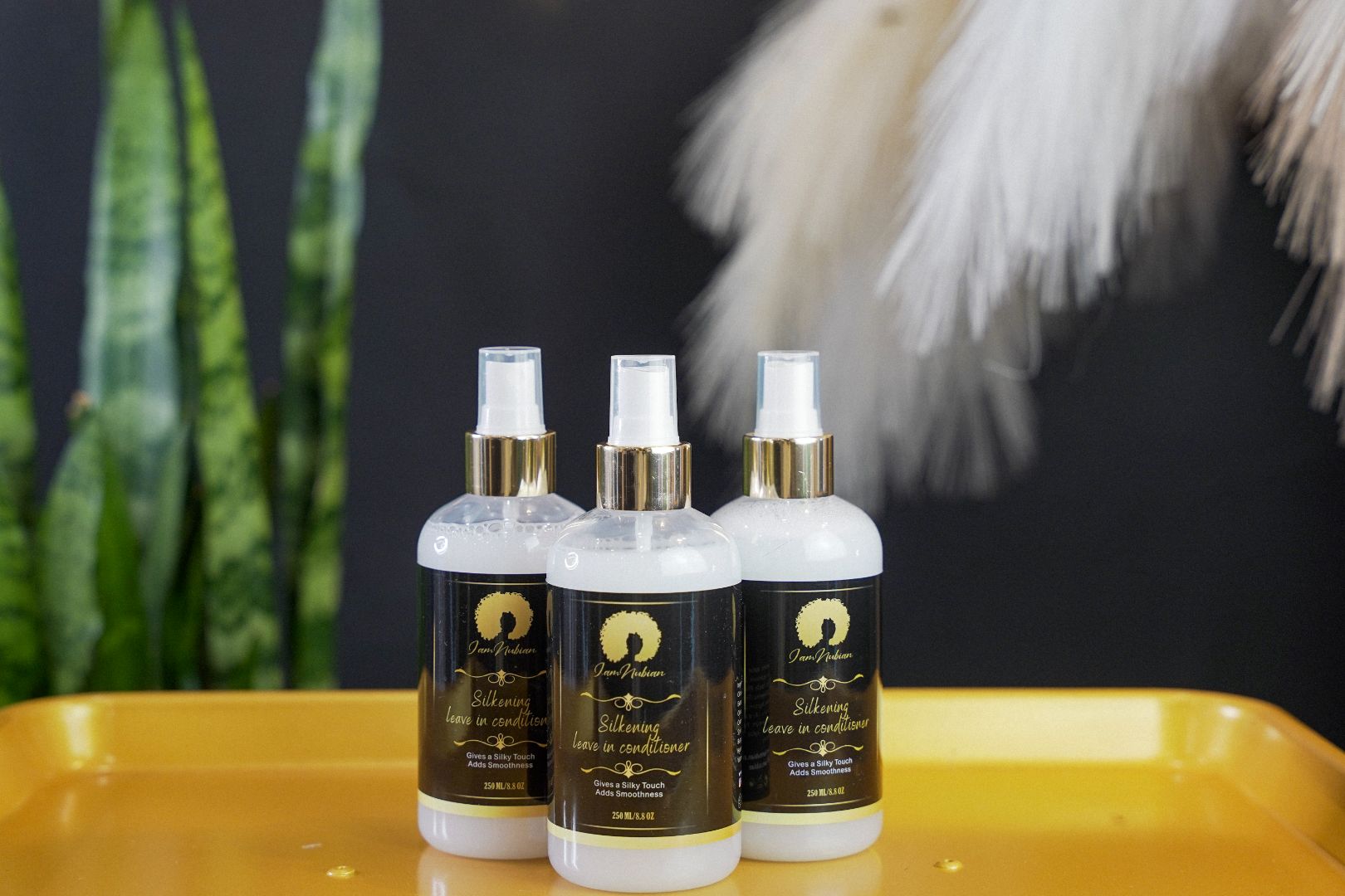 Moisture Lock Silkening Leave-In conditioner – IamNubian, Inc